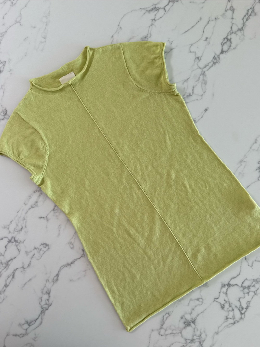 Zulu & Zephyr Cotton Blend Knit Top Tee - Kiwi - Size US 4
